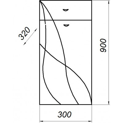 Шкаф-полупенал 30  DB1 белый СВ